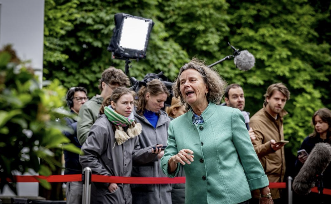 Asylum Minister, Marjolein Faber ahead of last Wednesday’s cabinet meeting.