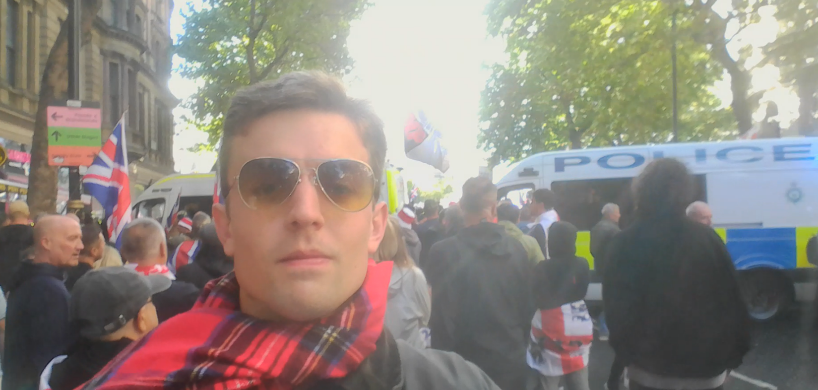 Photo taken with laptop near Embankment.